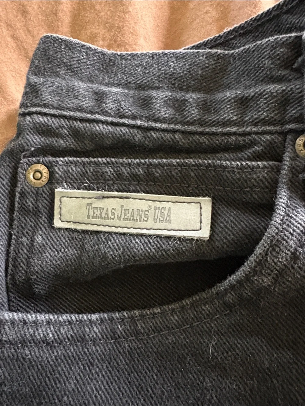 Slim Straight Men's Jeans in black USA MADE TEXAS JEANS